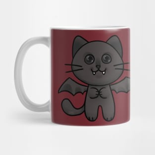 Vampire Bat Black Cat Mug